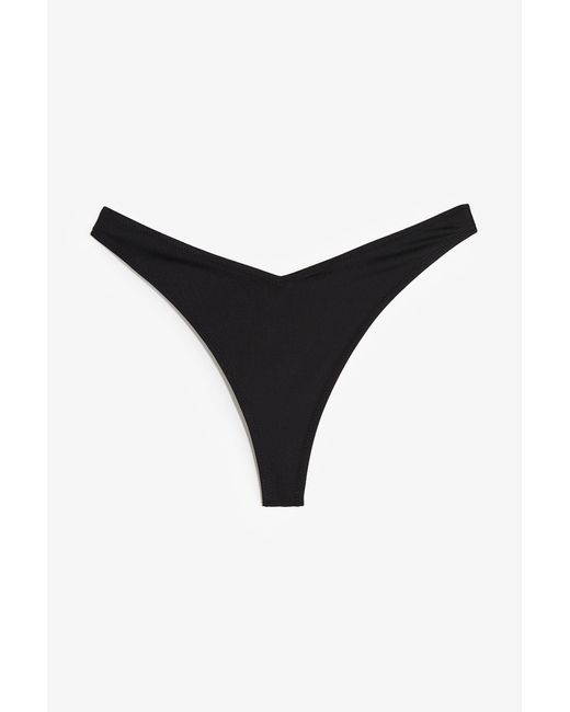 H&M Black Tanga-Bikinihose