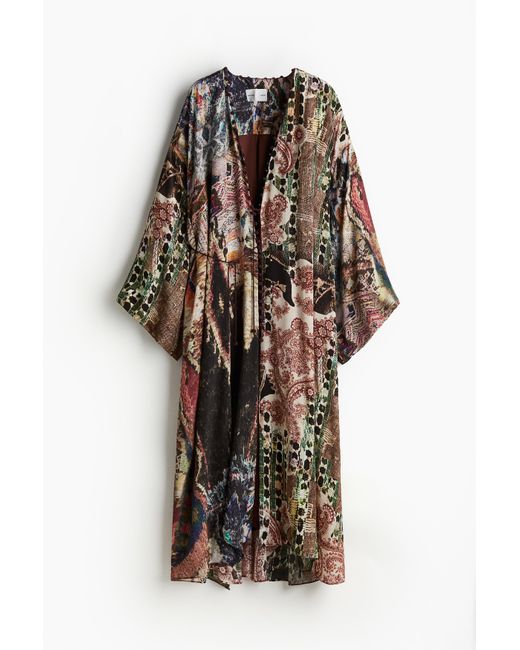 H&M Black Kaftan aus Crêpe