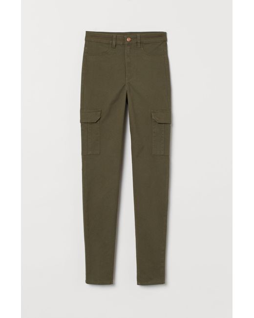 h&m green cargo pants