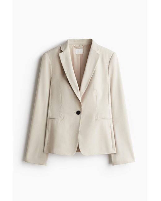 H&M Natural Taillierter Blazer