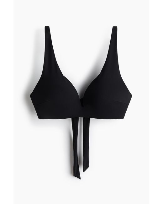 H&M Push-up Bikinitop in het Black