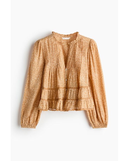 H&M Natural Biesenbluse