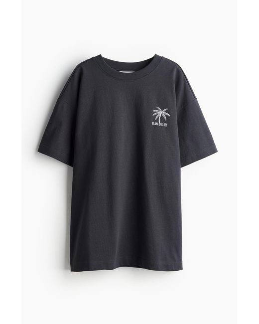 H&M Black Oversized T-Shirt