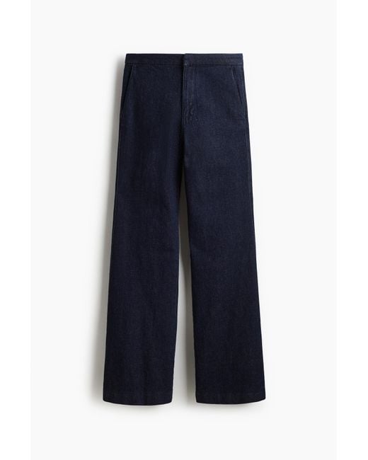 H&M Blue Flared High Jeans