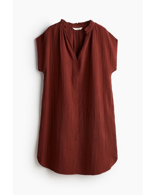 Robe en mousseline H&M en coloris Red