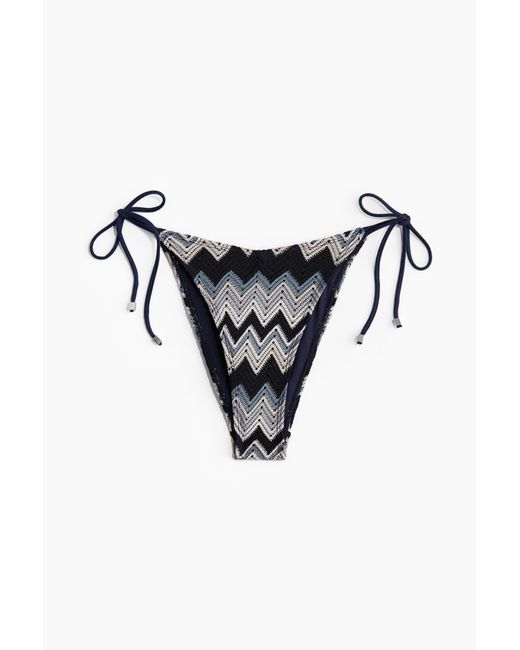 H&M Black Crochettie Side Brief