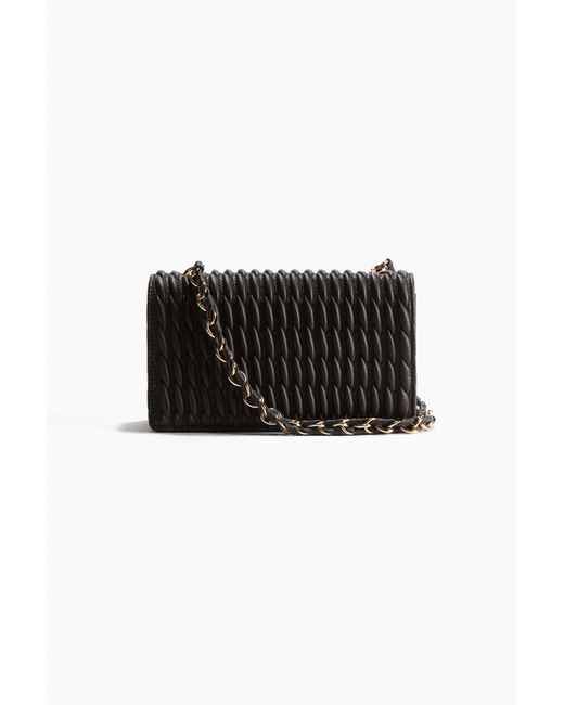 H&M Black Gesteppte Umhängetasche