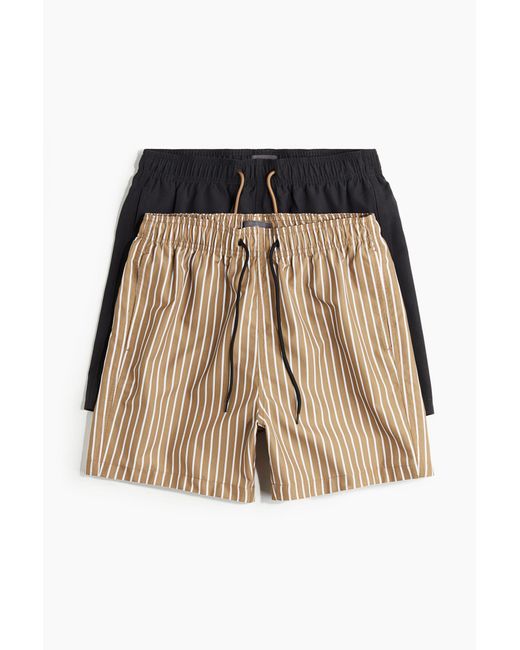Lot de 2 shorts de bain H&M pour homme en coloris Natural