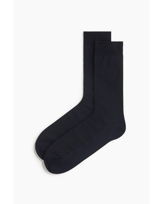 H&M Pikeesocken in Blue für Herren