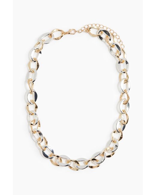 H&M Metallic Zweifarbige Halskette