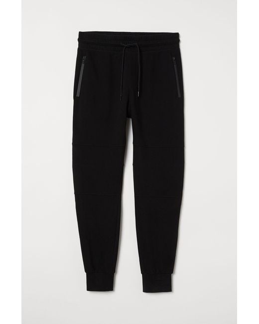 h&m joggers black