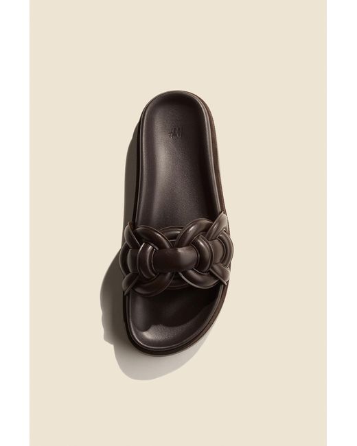 H&M Black Sandalen mit verschlungenen Bändern