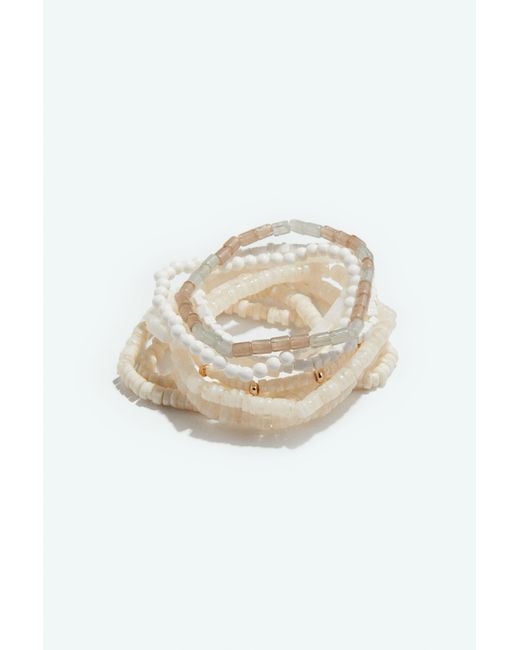 H&M Set Van 9 Armbanden in het White