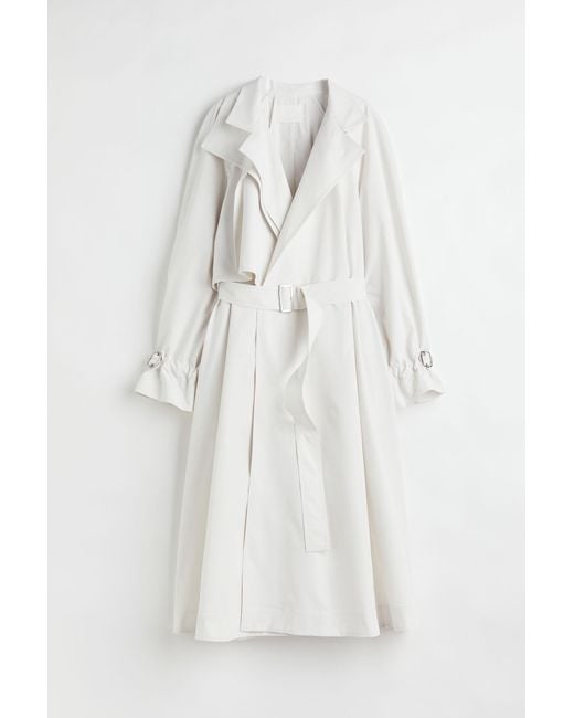 Trench-coat oversize H&M en coloris White