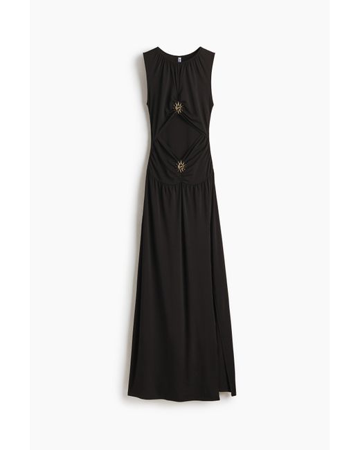 Robe Maxi Découpée H&M en coloris Black