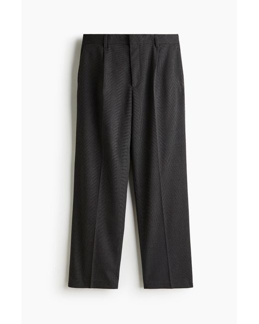 H&M Anzughose in Relaxed Fit in Black für Herren