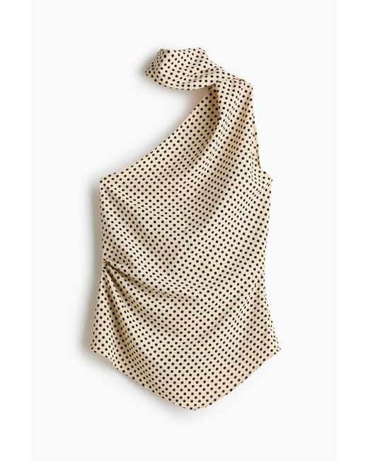 H&M White Top mit Schalkragen