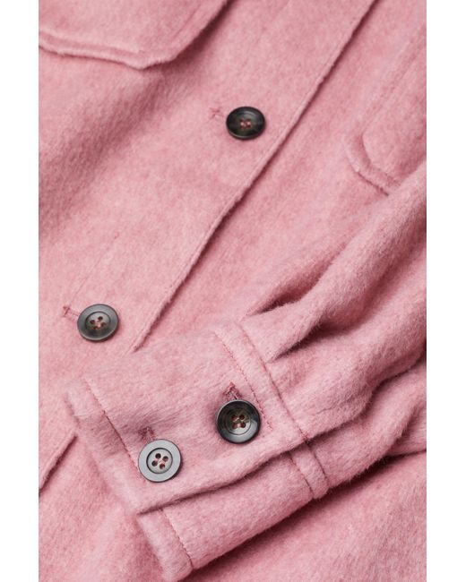 wool blend shacket hm