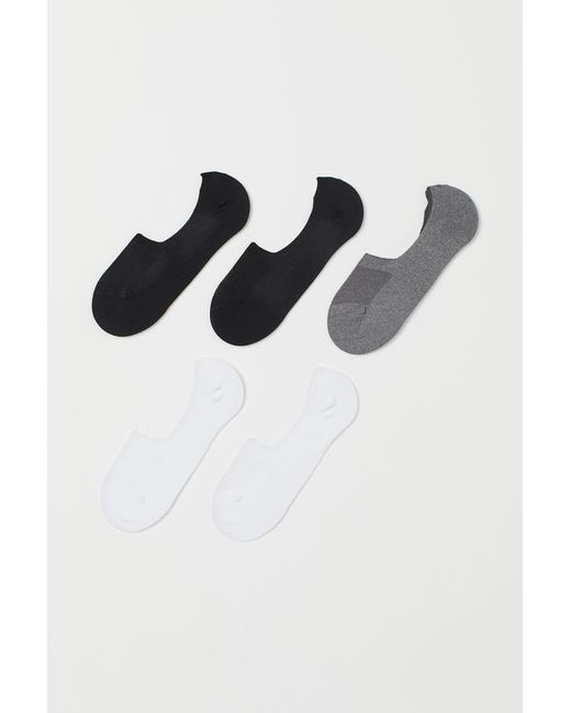 H&M Synthetic 5-pack Sports Socks in Grey (Black) for Men - Lyst