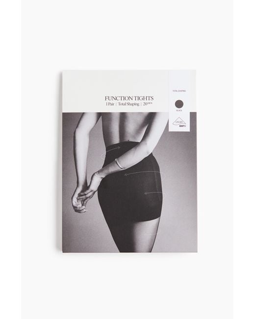 Collant Total Shape Lycra 20d H&M en coloris Gray