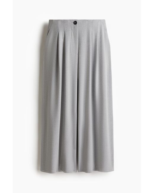 Jupe-Culotte À Pinces H&M en coloris Gray