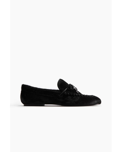H&M Black Loafer aus Leder