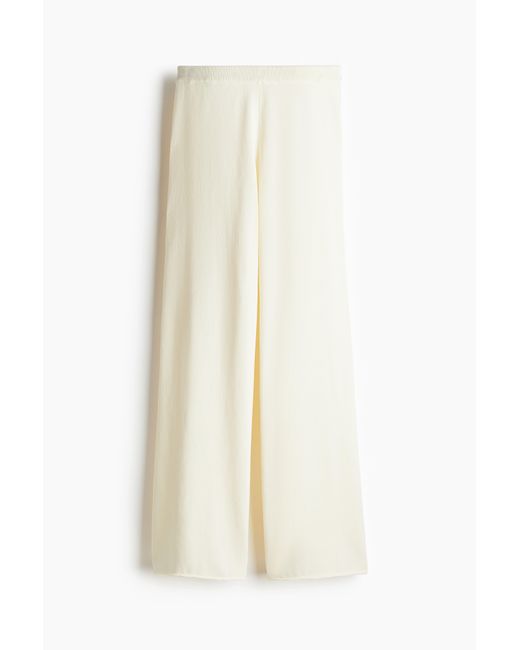 H&M White Gestrickte Hose