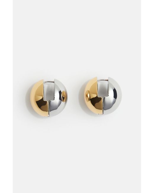 H&M Metallic Sphärische Ohrringe