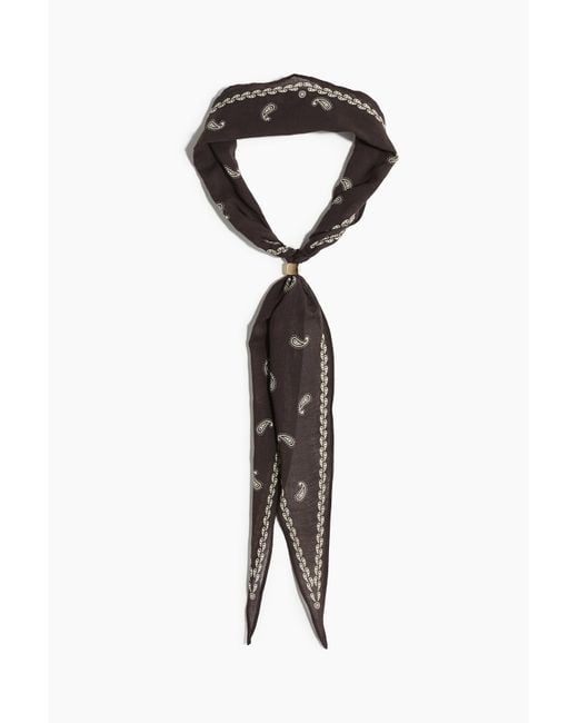 H&M Black Tuch mit Perlendetail