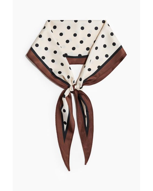 H&M White Halstuch