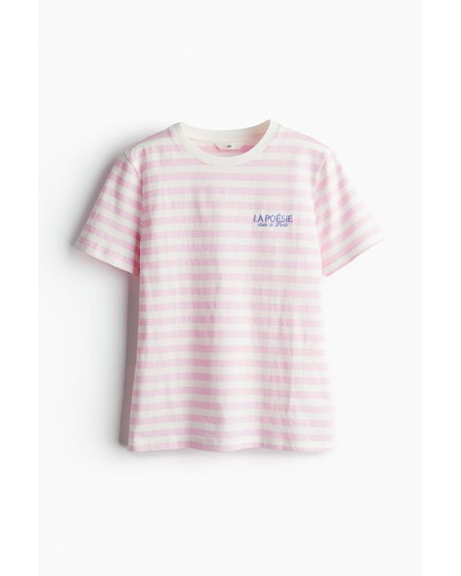 T-shirt imprimé H&M en coloris Pink
