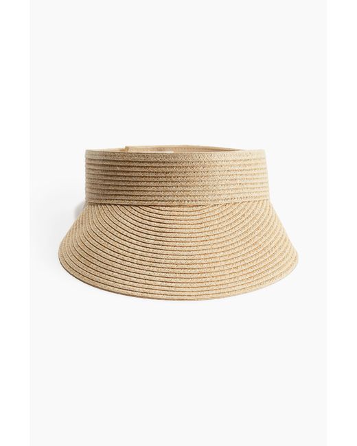 H&M Zonneklep Van Stro in het Natural