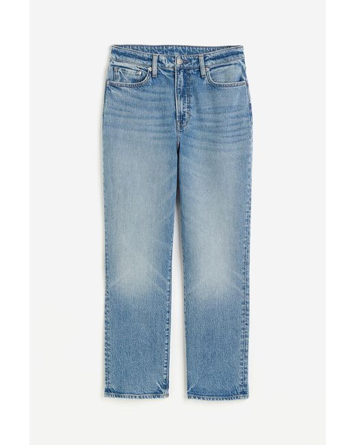 H&M Blue Mom Ultra High Ankle Jeans