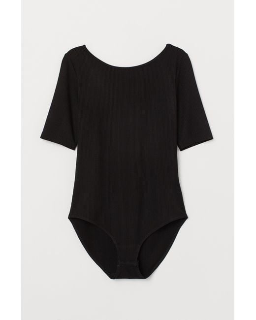 h&m black bodysuit