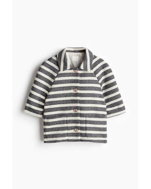 H&M Gray Kurzarmblazer