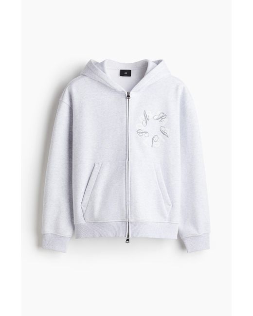 H&M Capuchonvest in het White voor heren
