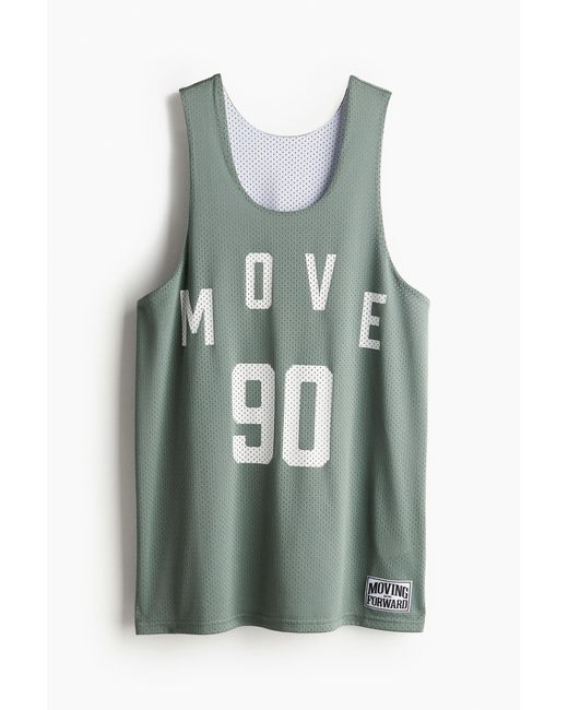 H&M DryMoveTM Basketballshirt in Green für Herren