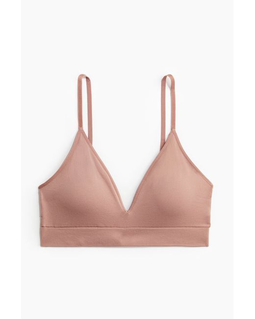 H&M Pink Gepolsterter Soft-BH Seamless