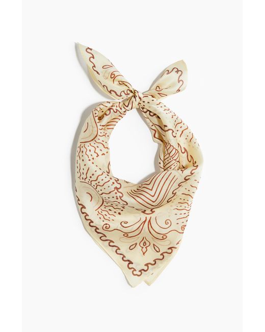 H&M Metallic Gemustertes Tuch