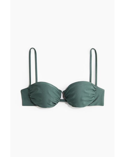 H&M Green Bikinitop mit Bügel