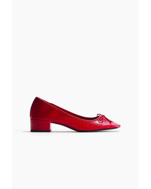 H&M Red Pumps mit Blockabsatz
