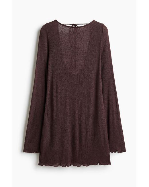H&M Korte Strandjurk in het Brown