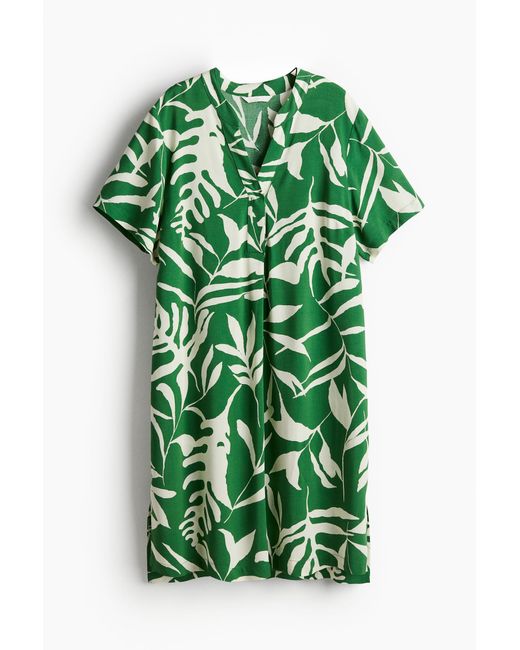 H&M Green Tunikakleid aus Viskose
