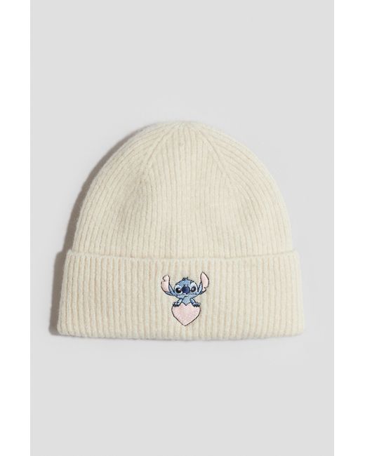 Bonnet Avec Application H&M en coloris Natural