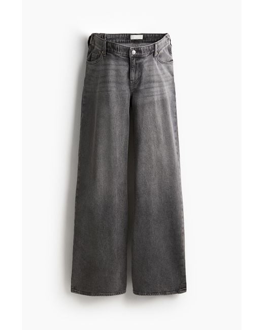 H&M Gray MAMA Before & After Weite Jeans