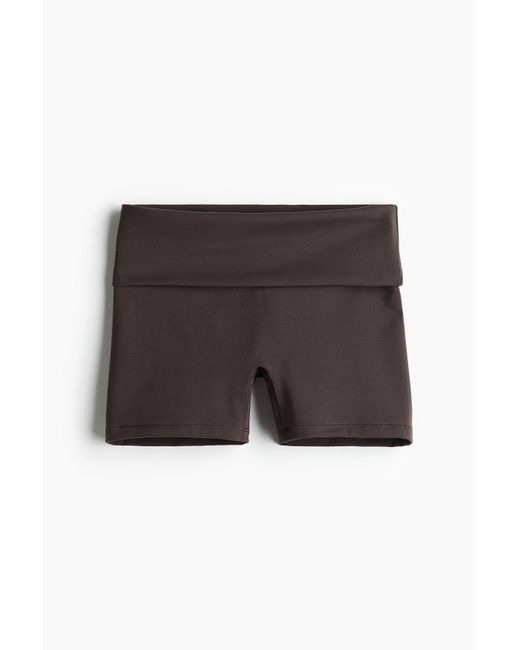 H&M Sportfietsshort Met Softmovetm in het Brown