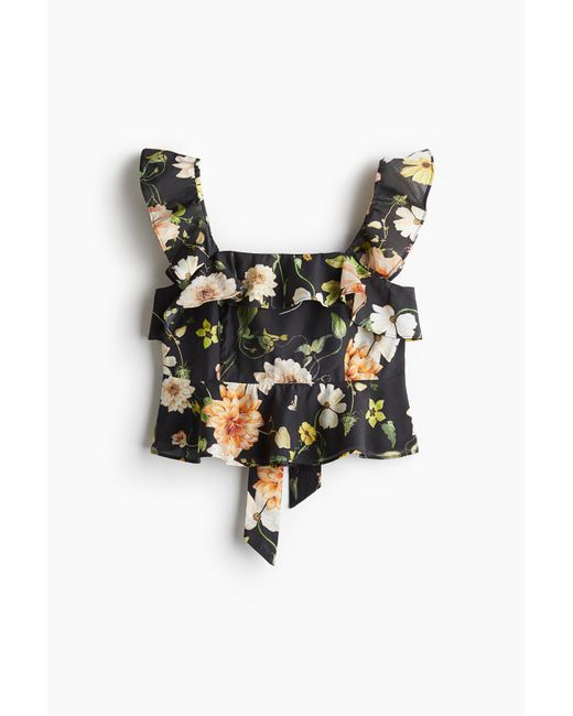 H&M Black Peplumtop
