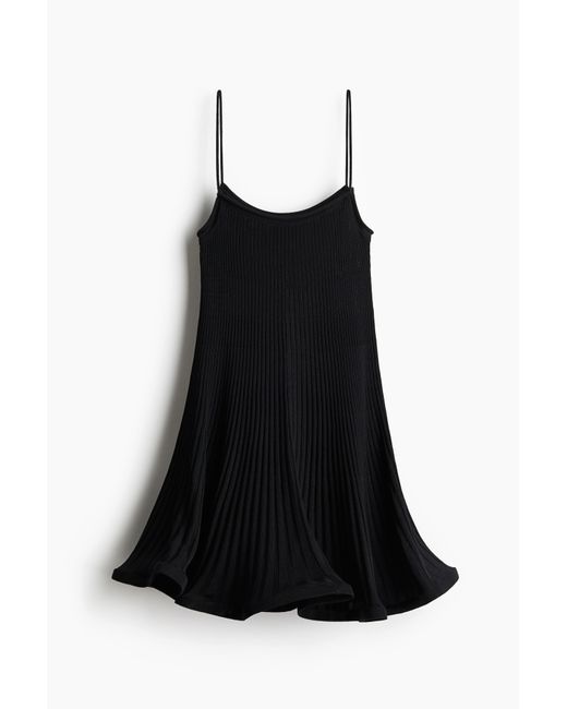 H&M Black Trägertop aus Seidenmischung