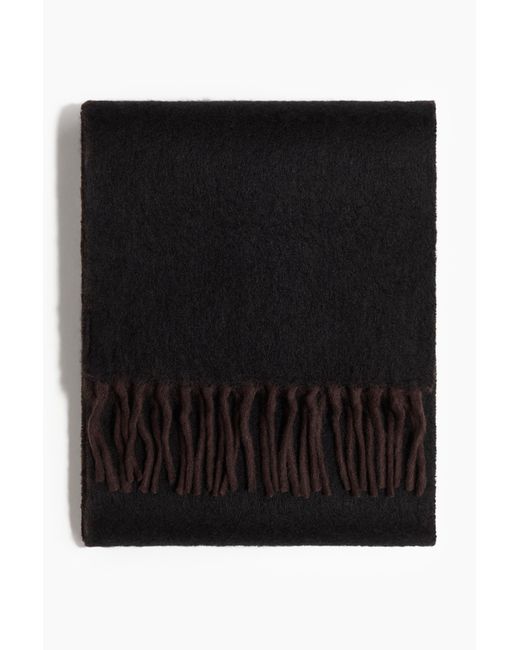 H&M Gestrickter Schal in Black für Herren