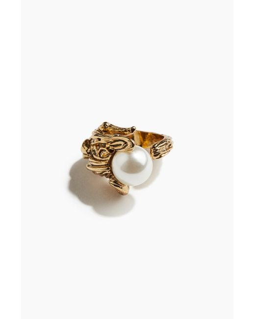 H&M Brown Ring mit Schmuckstein